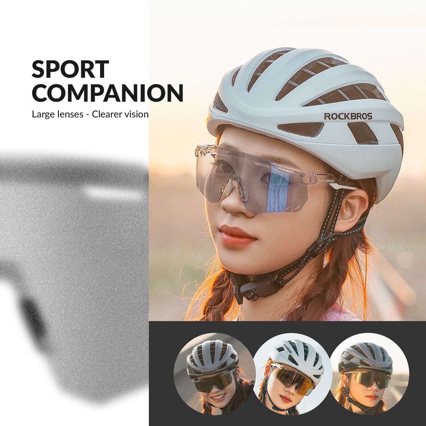 Gafas de ciclismo ultraligeras, gafas de sol fotocromáticas con protección UV400, ROCKBROS