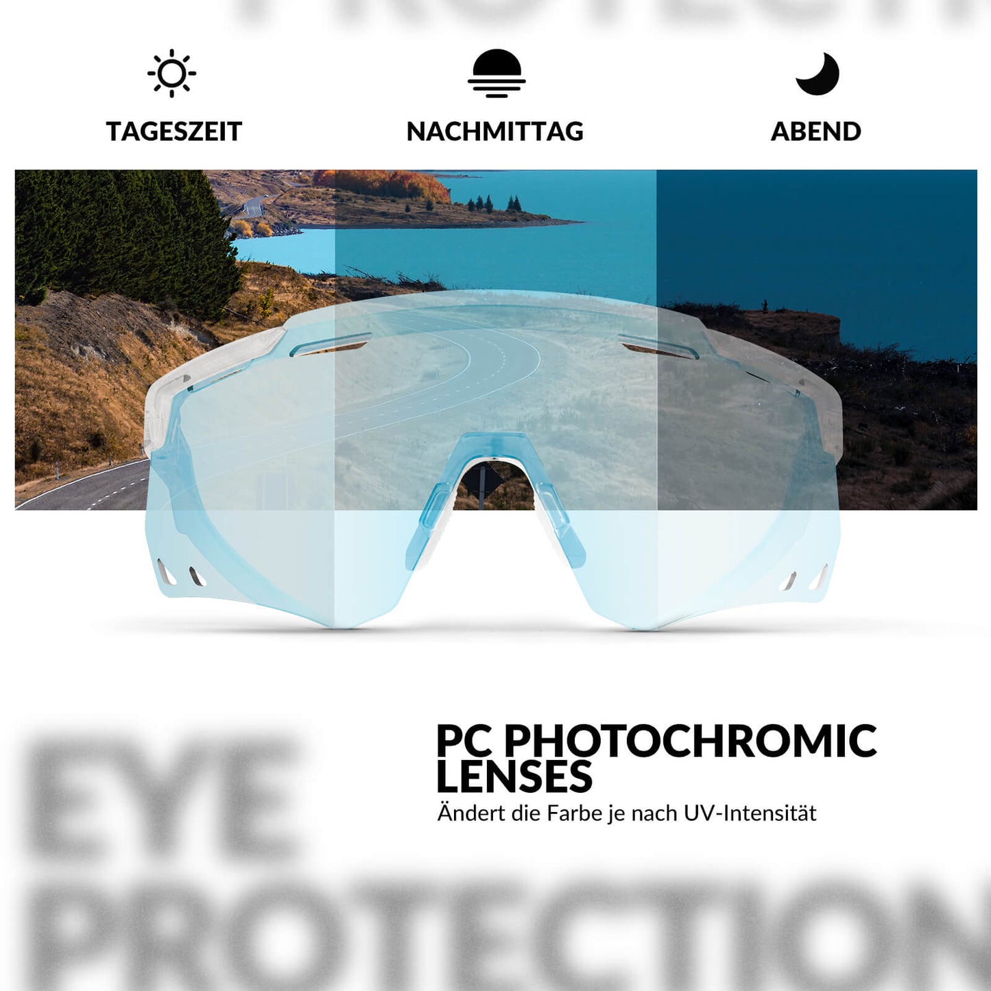 Gafas de ciclismo ultraligeras, gafas de sol fotocromáticas con protección UV400, ROCKBROS