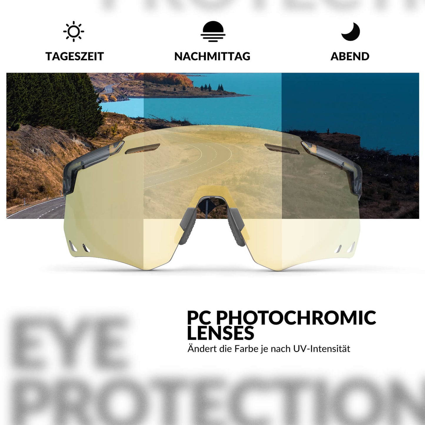 Gafas de ciclismo ultraligeras, gafas de sol fotocromáticas con protección UV400, ROCKBROS