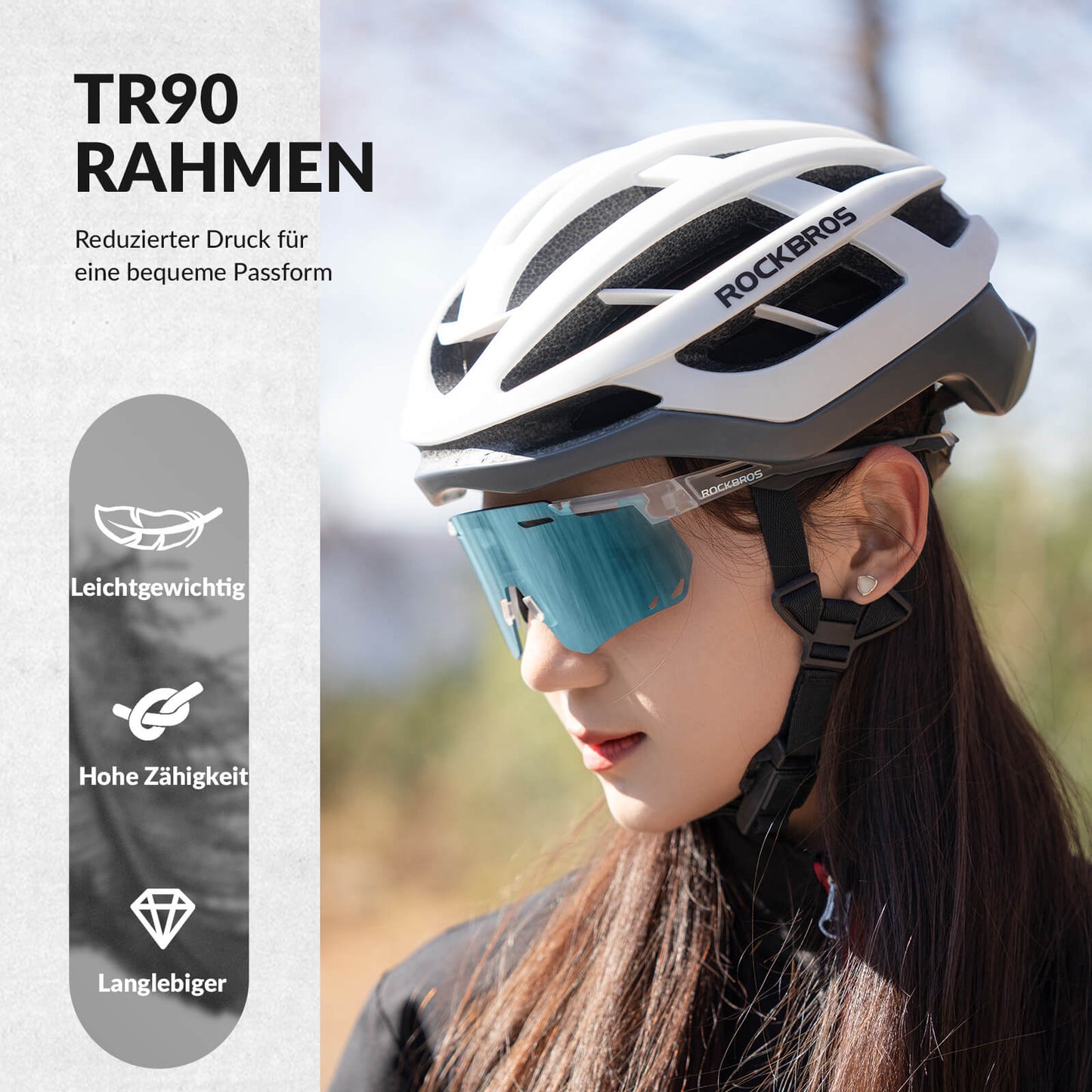 Gafas de ciclismo ultraligeras, gafas de sol fotocromáticas con protección UV400, ROCKBROS