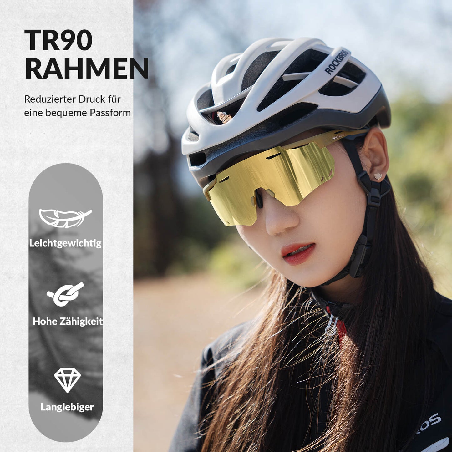 Gafas de ciclismo ultraligeras, gafas de sol fotocromáticas con protección UV400, ROCKBROS