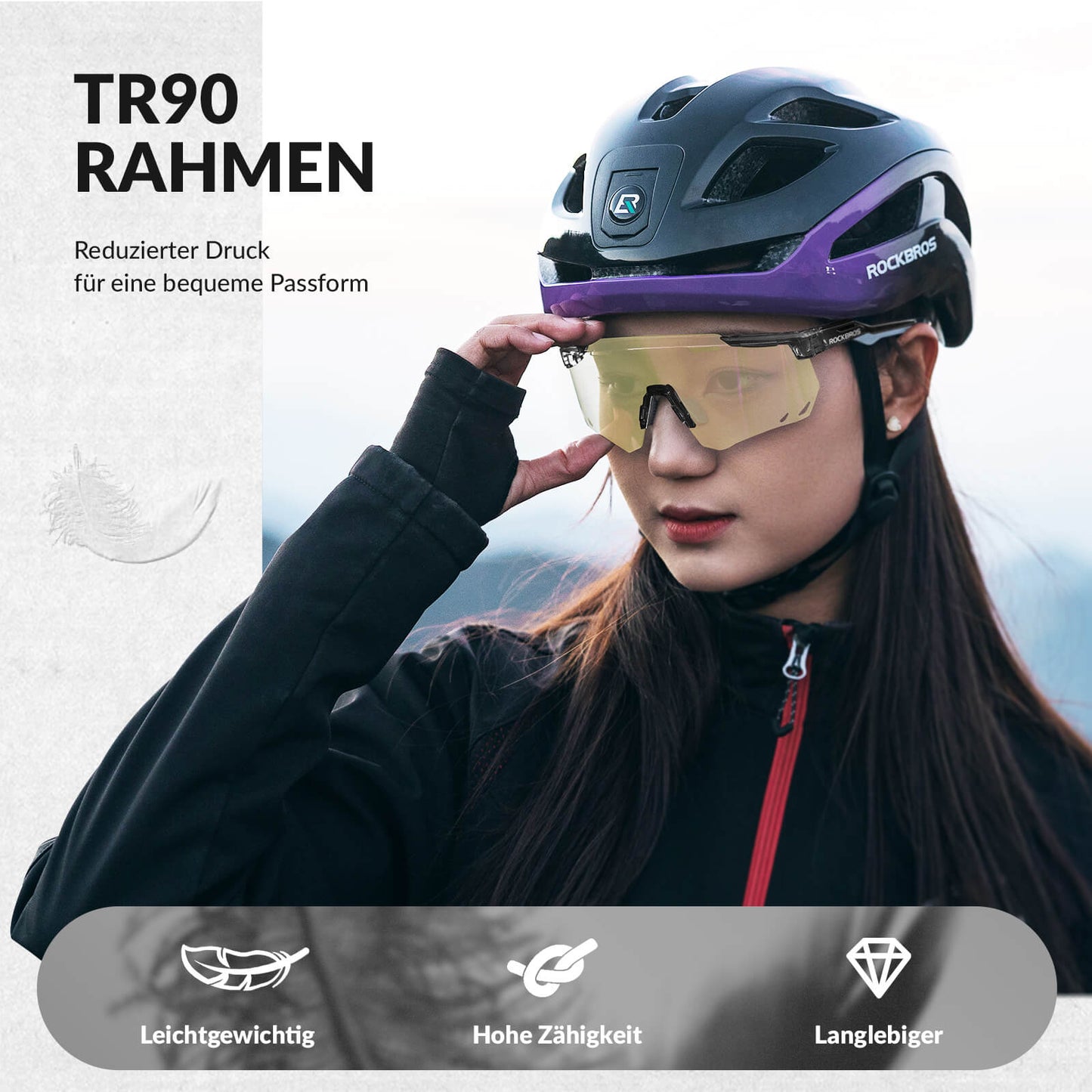 Gafas de ciclismo ultraligeras, gafas de sol fotocromáticas con protección UV400, ROCKBROS