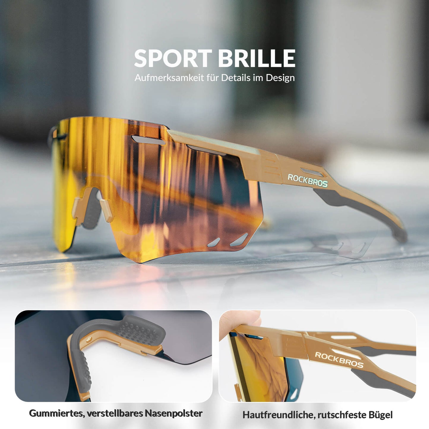 Gafas de ciclismo ultraligeras, gafas de sol fotocromáticas con protección UV400, ROCKBROS