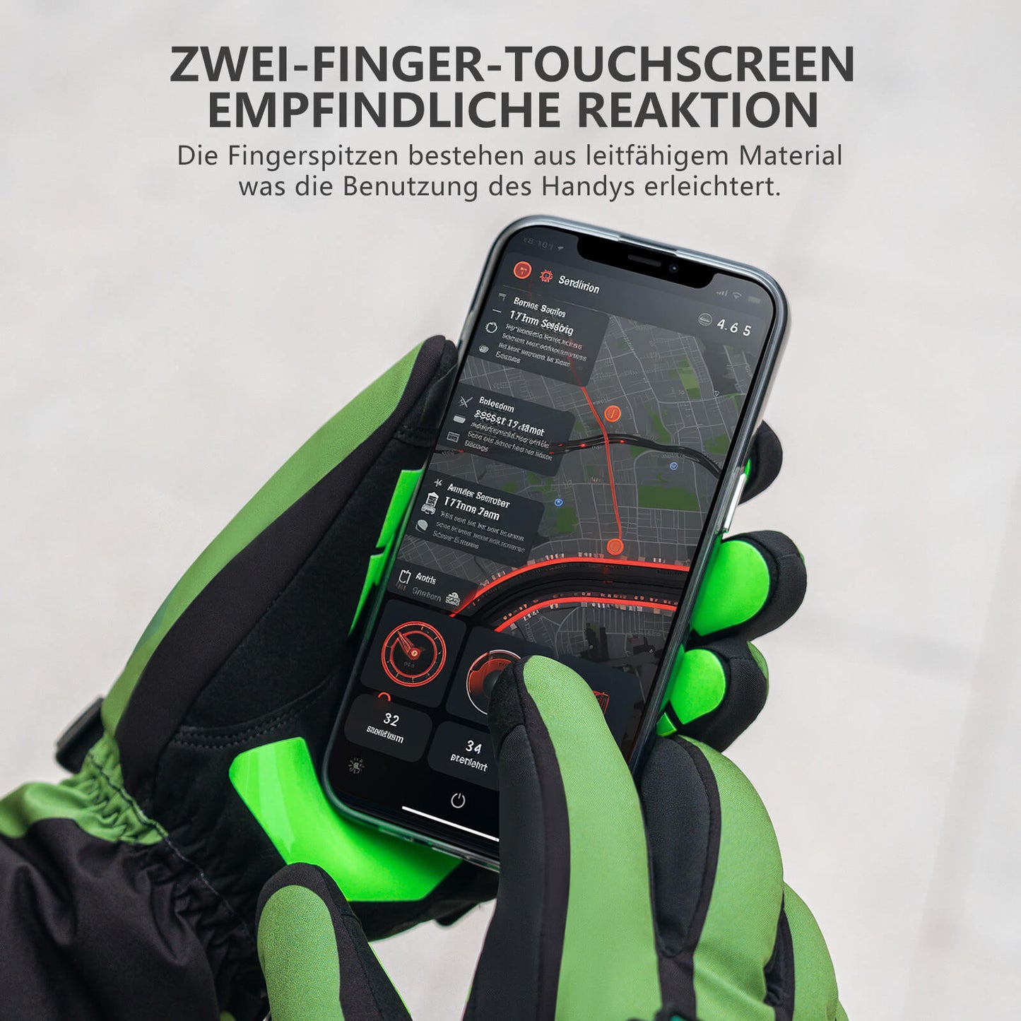 Guantes de ciclismo calefactables de invierno, 3 niveles de calor, tallas M-XL, ROCKBROS