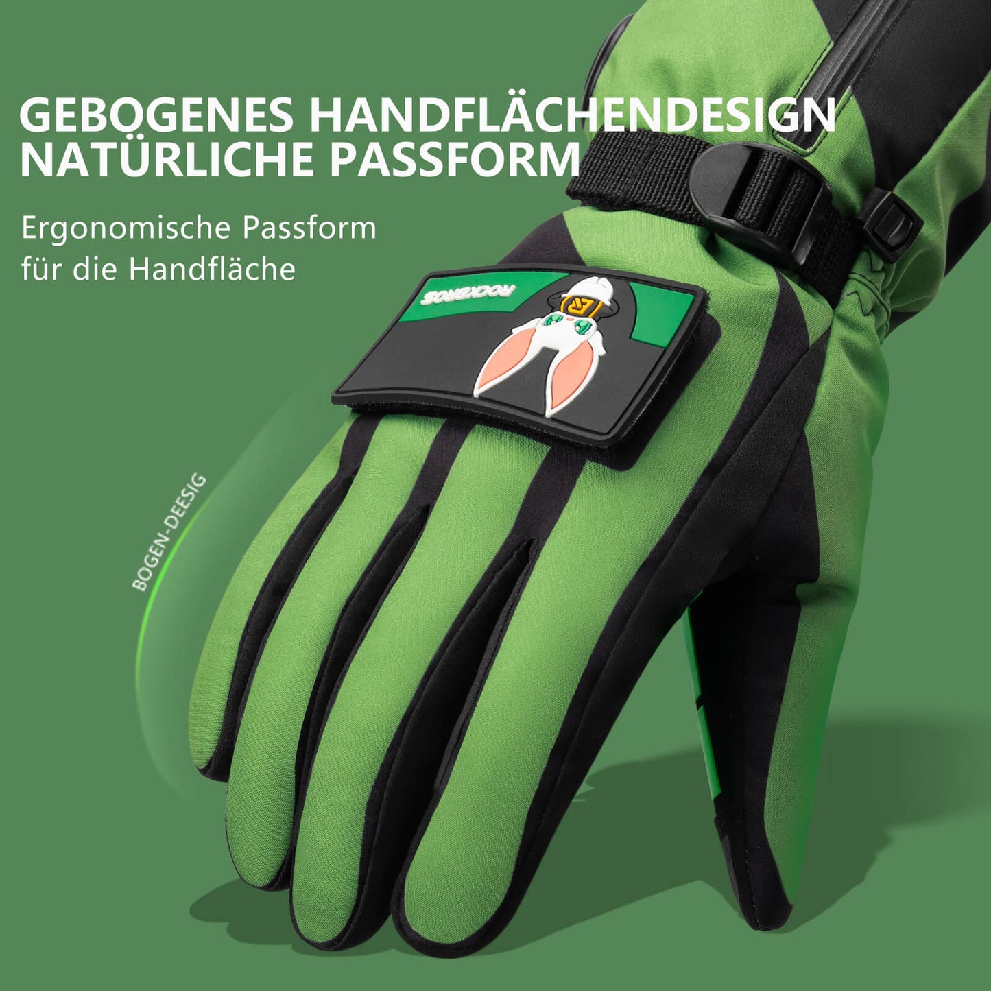 Guantes de ciclismo calefactables de invierno, 3 niveles de calor, tallas M-XL, ROCKBROS