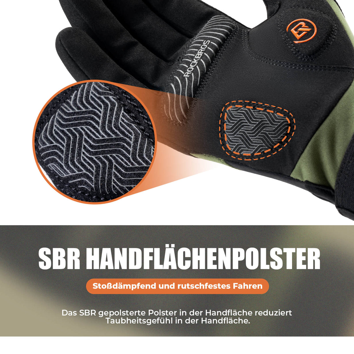 ROCKBROS Guantes de ciclismo de otoño compatibles con pantalla táctil