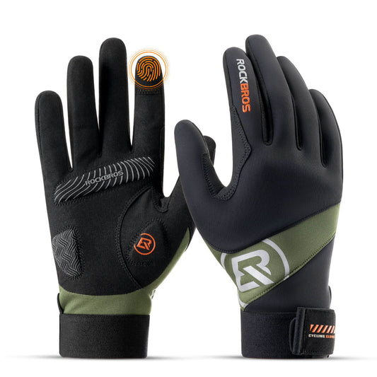 ROCKBROS Guantes de ciclismo de otoño compatibles con pantalla táctil