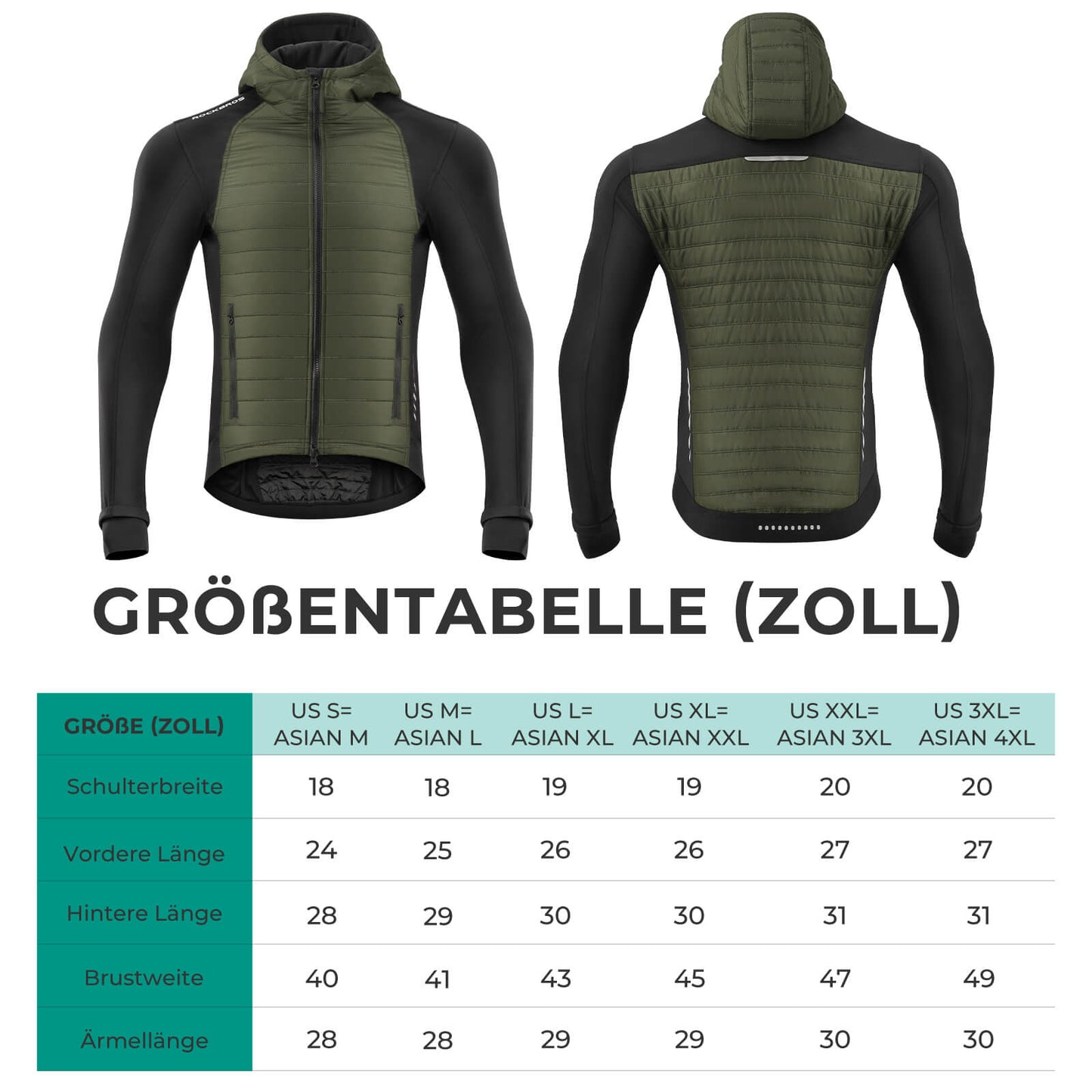 Chaqueta de ciclismo de invierno para hombre, chaqueta softshell térmica cortavientos con capucha, ROCKBROS