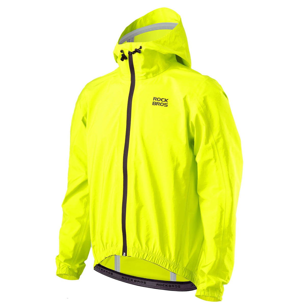ROCKBROS Neon Amarillo Chaqueta Impermeable Ligera 0-15° Hombres/Mujeres
