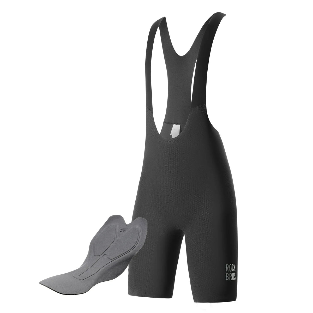 ROCKBROS Culote de Ciclismo Hombre Corto Acolchado con Tirantes, Culote Corto con Reflectores Verano