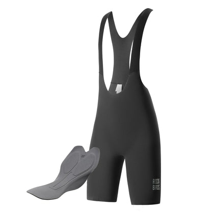 ROCKBROS Culote de Ciclismo Hombre Corto Acolchado con Tirantes, Culote Corto con Reflectores Verano