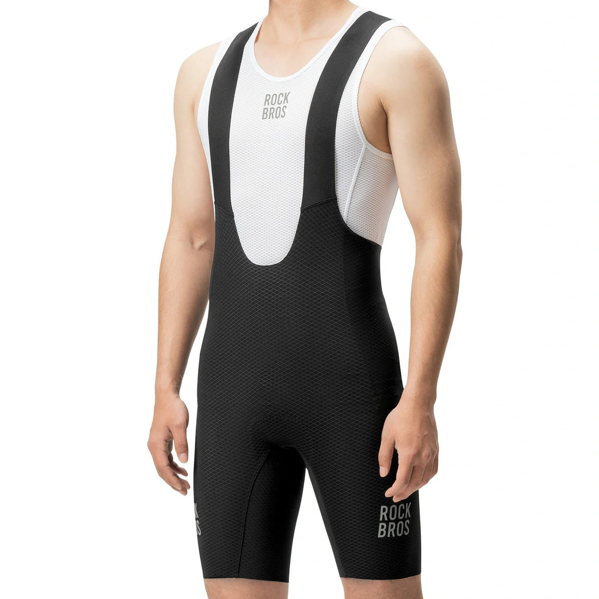 ROCKBROS Culote de Ciclismo Hombre Corto Acolchado con Tirantes, Culote Corto con Reflectores Verano