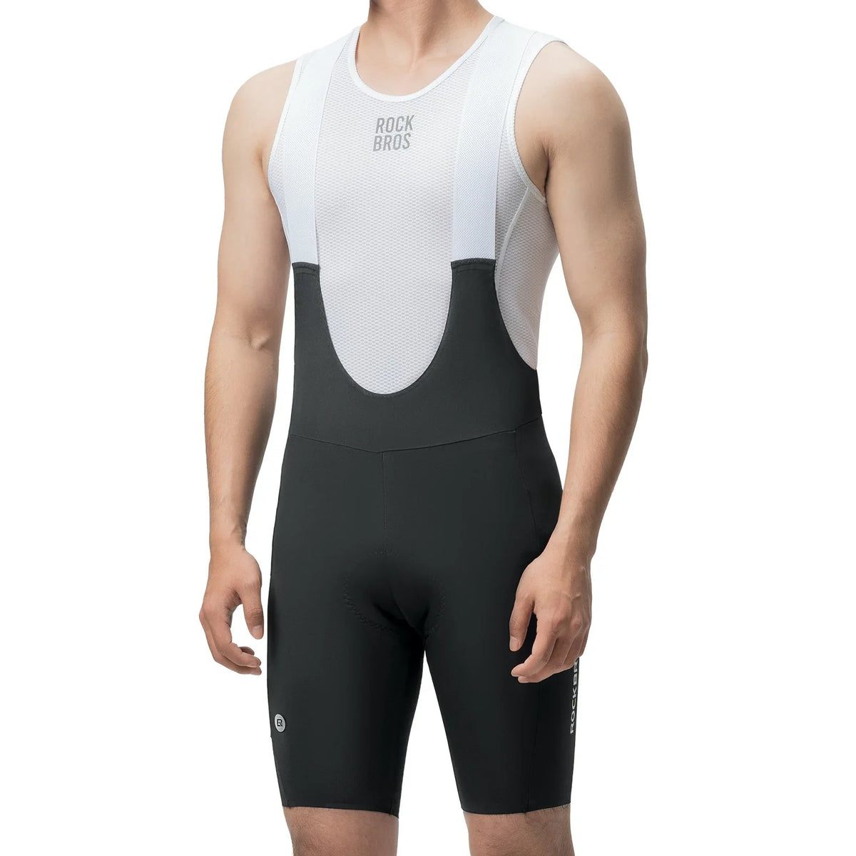 ROCKBROS Culotte de Ciclismo Hombre Acolchada, Pantalón Corto de Ciclismo, Bib Shorts con Tirantes, Culote con Tirantes Ciclismo