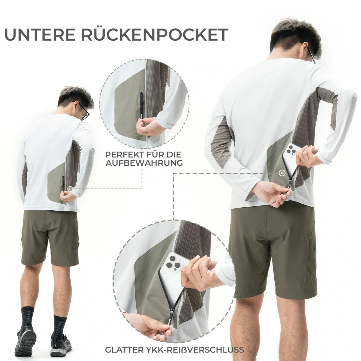 ROCKBROS Maillota de ciclismo de manga larga para hombre
