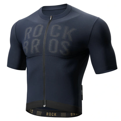 ROCKBROS Maillot de Ciclismo de Manga Corta para Hombre, Maillot Transpirable de Secado Rápido para Bicicleta de Carretera