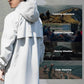 ROCKBROS Chaqueta de lluvia impermeable transpirable capote de lluvia abrigo de lluvia cortavientos