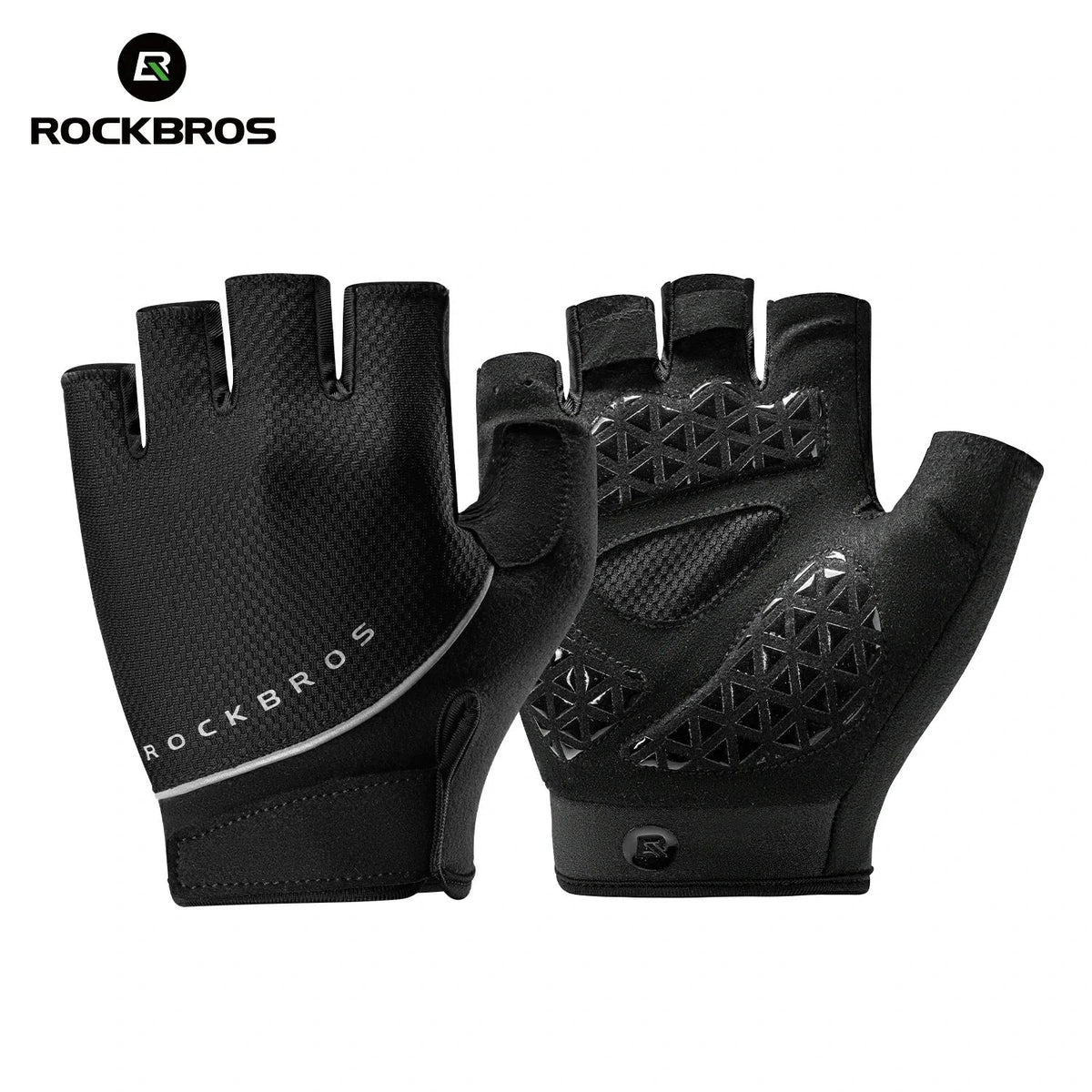 ROCKBROS S424 Guantes de bicicleta de media dedo