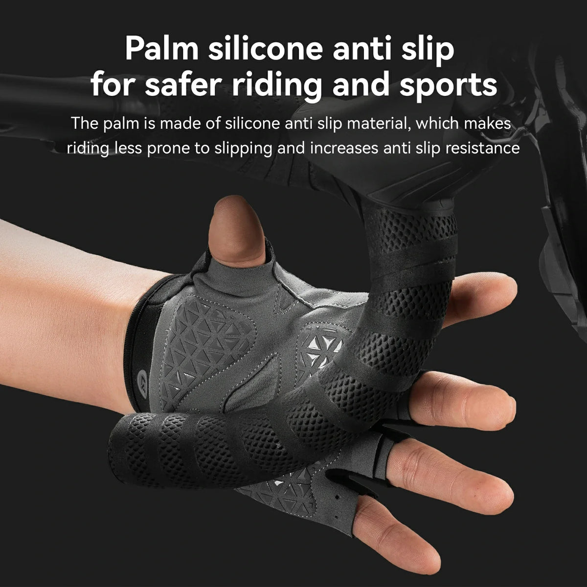 ROCKBROS S424 Guantes de bicicleta de media dedo