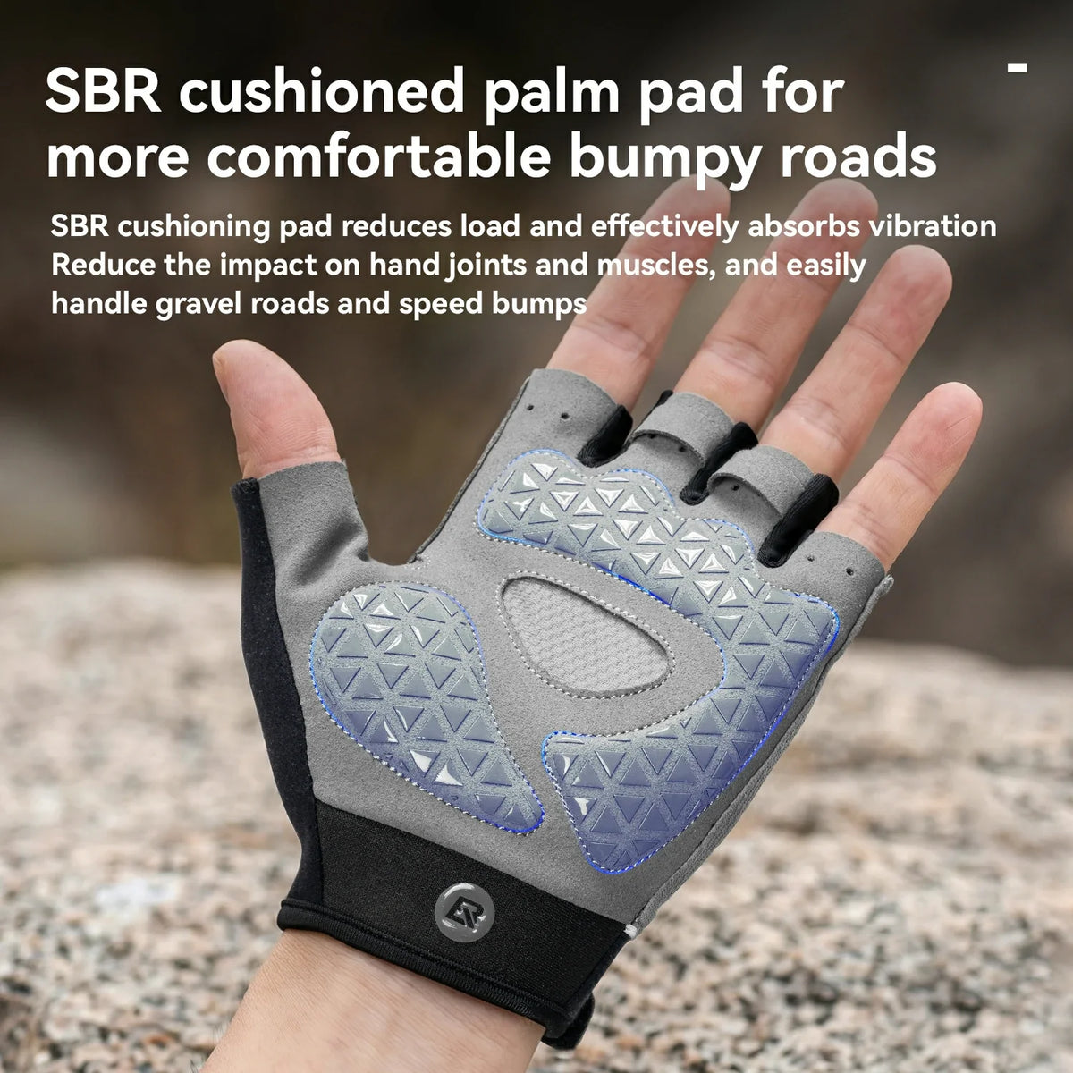 ROCKBROS S424 Guantes de bicicleta de media dedo