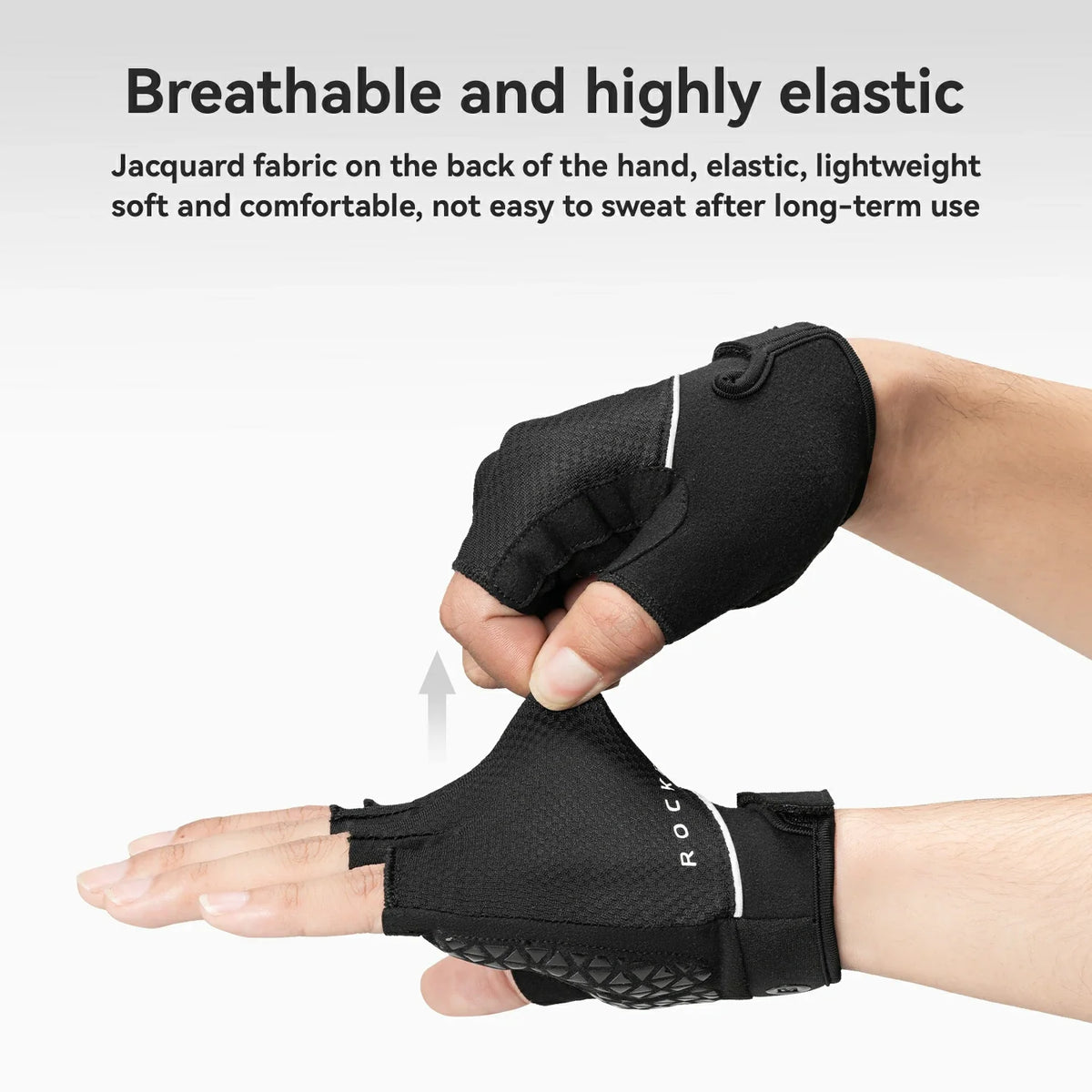 ROCKBROS S424 Guantes de bicicleta de media dedo