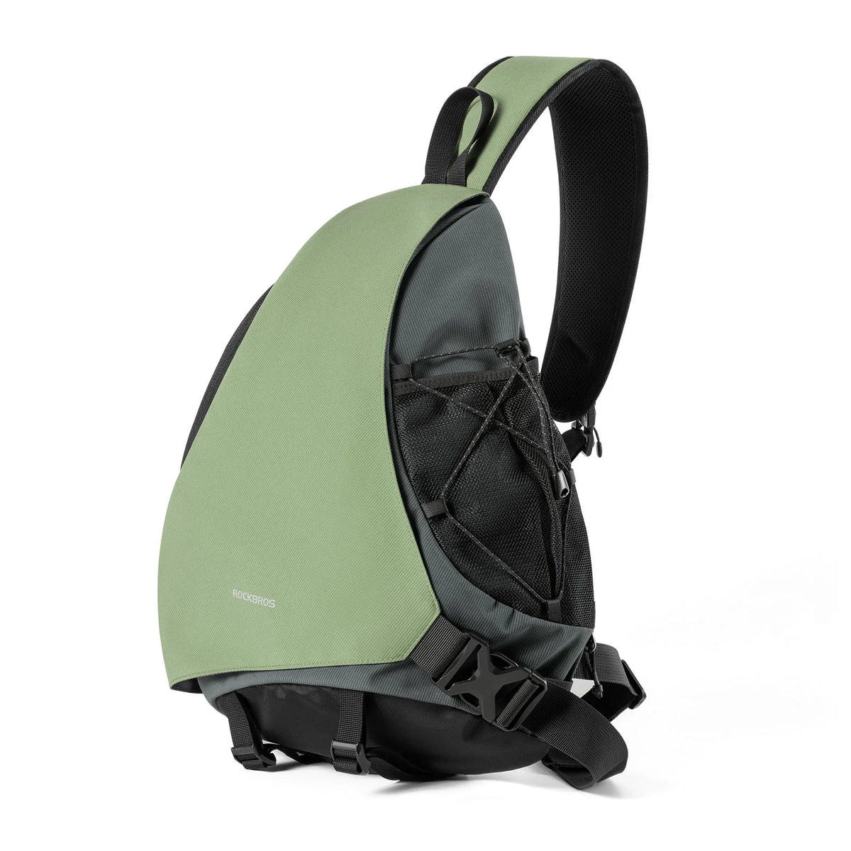 Bolsa de hombro ROCKBROS Grande, Mochila tipo bandolera con cierre magnético, Bolso cruzado