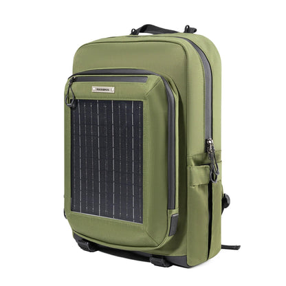 ROCKBROS Mochila Solar Solar Rucksack 20L con 10V 14W Flexible Desmontable