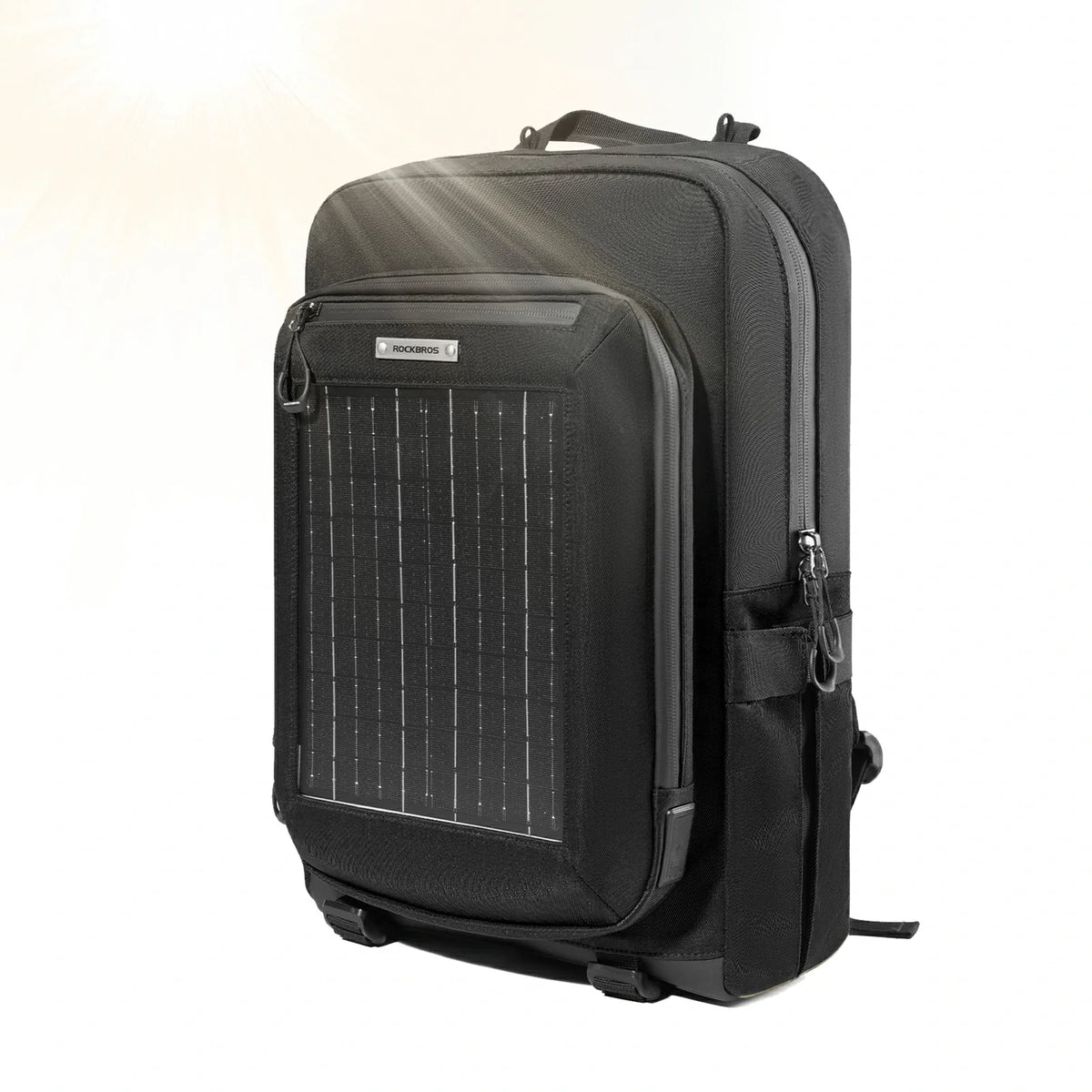 ROCKBROS Mochila Solar Solar Rucksack 20L con 10V 14W Flexible Desmontable