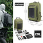 ROCKBROS Mochila Solar Solar Rucksack 20L con 10V 14W Flexible Desmontable