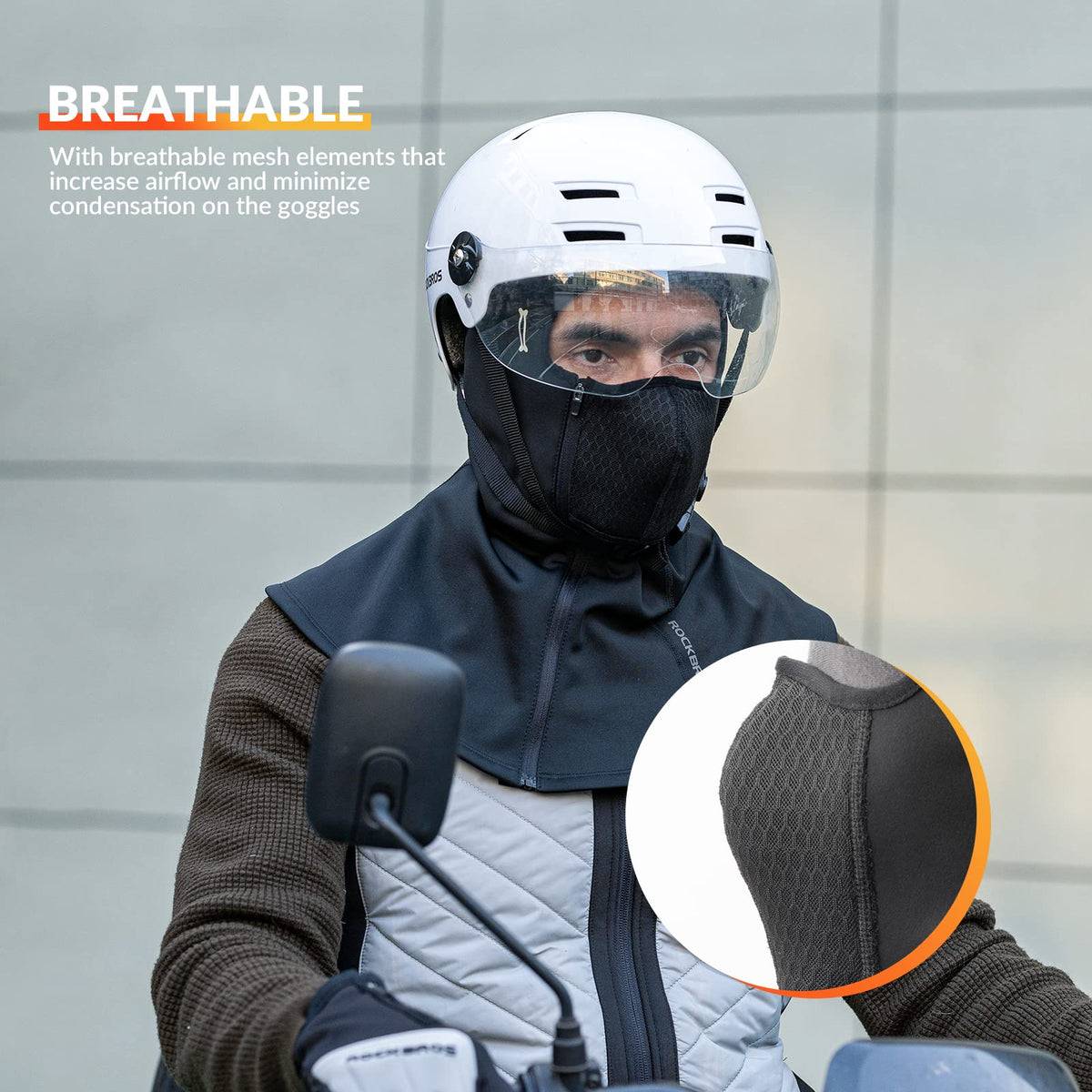 ROCKBROS Pasamontañas Invierno Balaclava 54-63cm