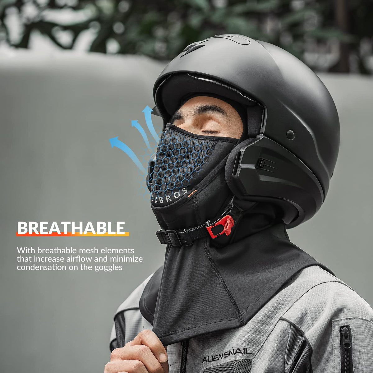 ROCKBROS Pasamontañas Invierno Balaclava 54-63cm
