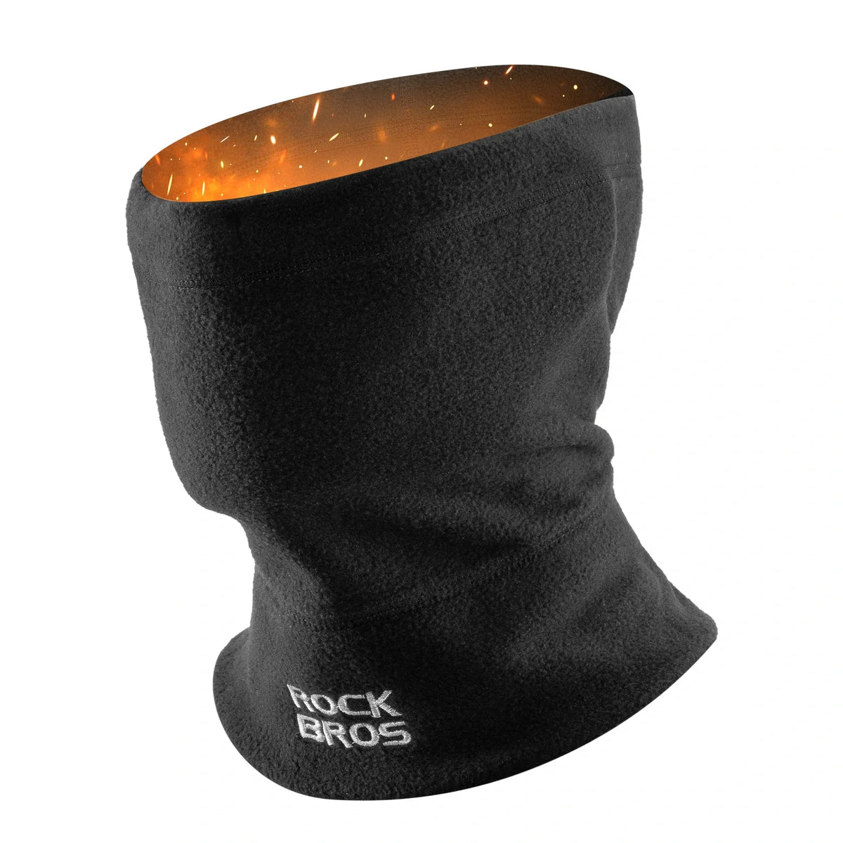 ROCKBROS Bufanda tubular de invierno de forro polar, braga térmica para el cuello, pañuelo multifunción cortaviento