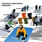 ROCKBROS Bufanda tubular de invierno de forro polar, braga térmica para el cuello, pañuelo multifunción cortaviento