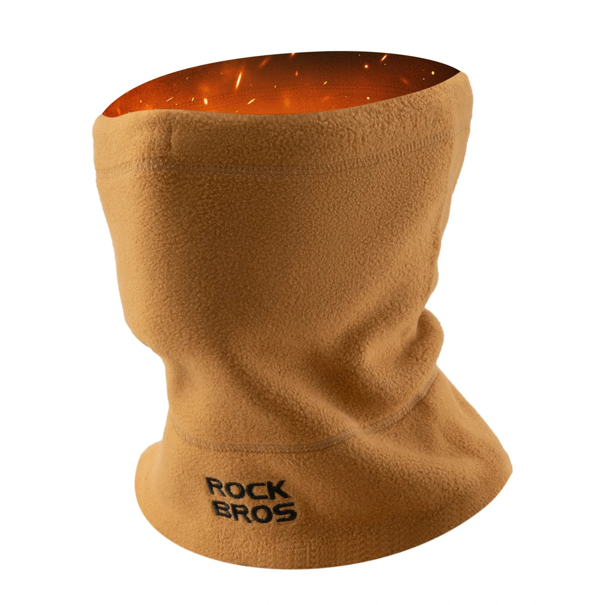 ROCKBROS Bufanda tubular de invierno de forro polar, braga térmica para el cuello, pañuelo multifunción cortaviento
