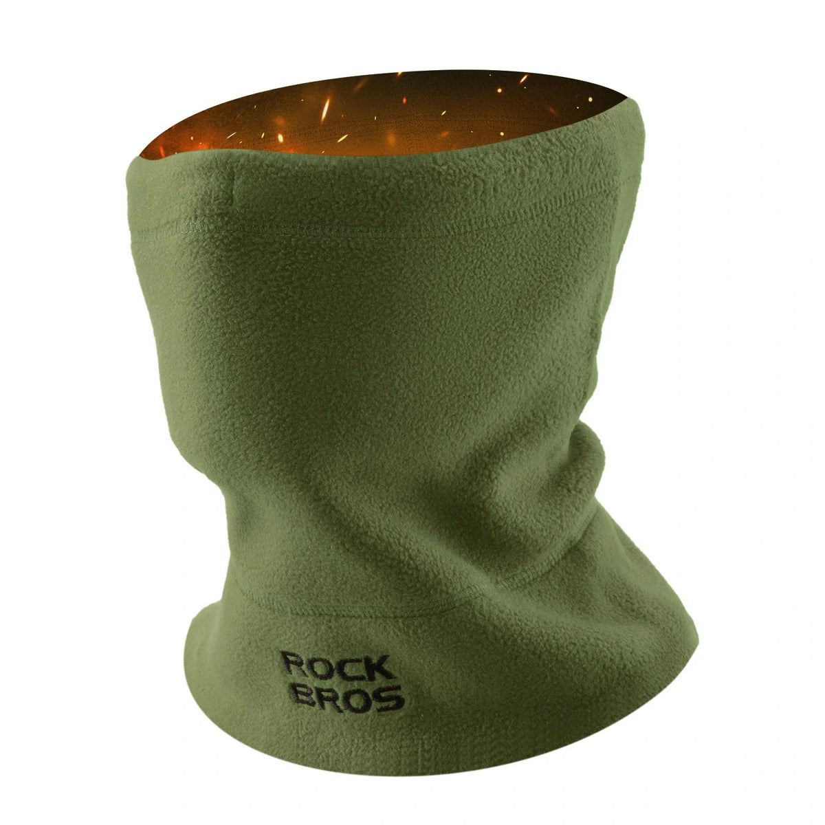 ROCKBROS Bufanda tubular de invierno de forro polar, braga térmica para el cuello, pañuelo multifunción cortaviento