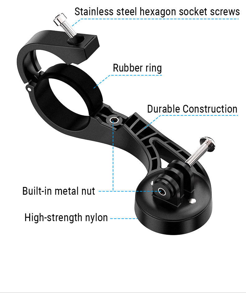 TOWILD AS90 Soporte conectado a manillar para Linterna, GoPro, Garmin.