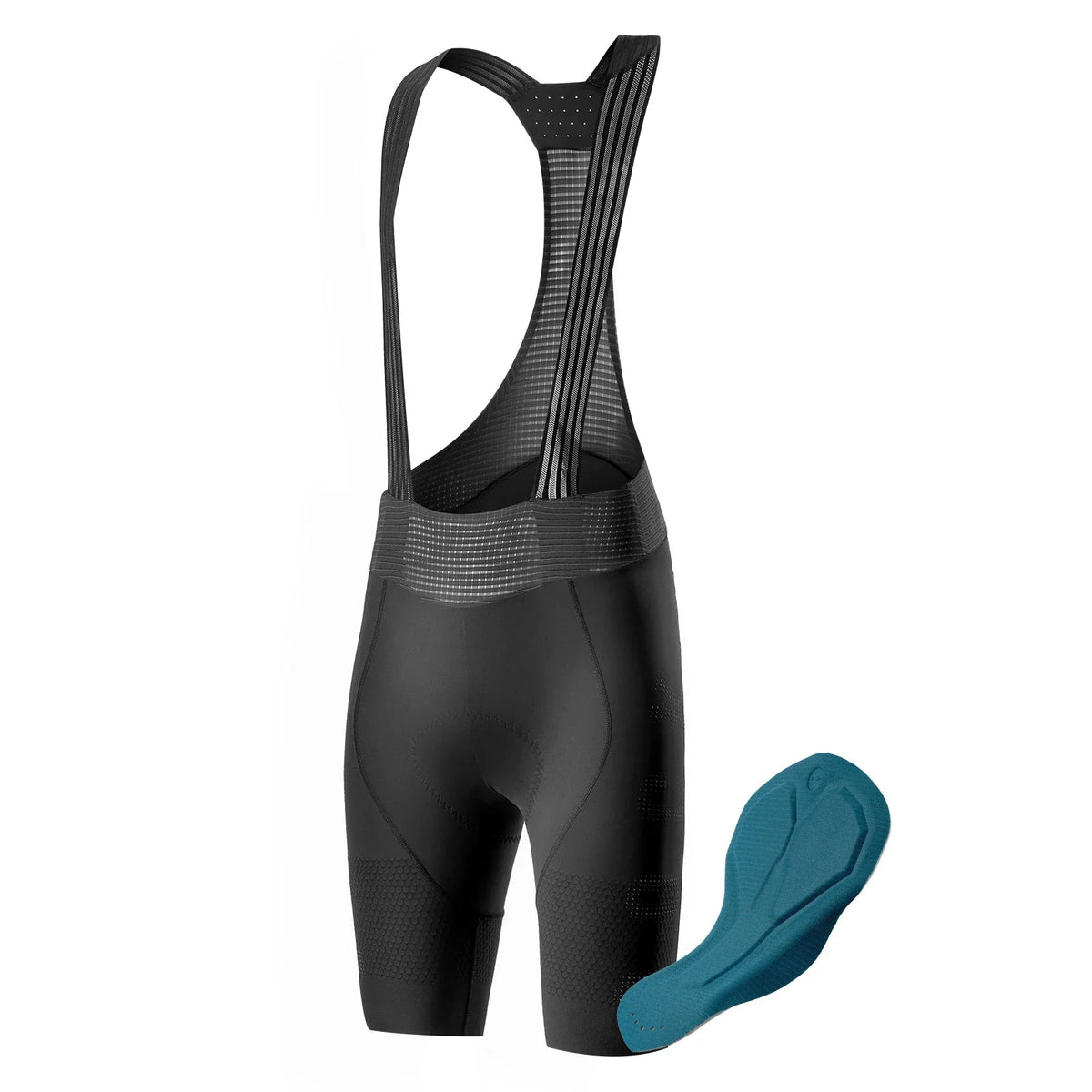 ROCKBROS Culote con Tirantes para Hombres de Bicicleta con Elástico 4D Ergonómico Acolchado