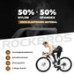 ROCKBROS Culote con Tirantes Pantalón de Ciclismo para Hombre con Acolchado, Transpirable de Secado Rápido