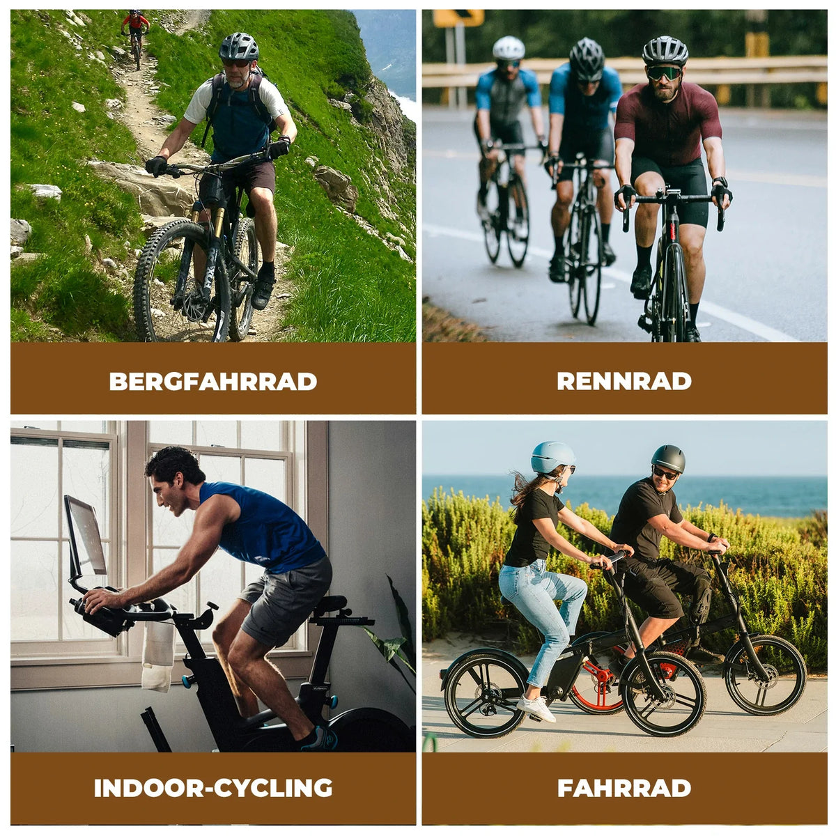 ROCKBROS Culote con Tirantes Pantalón de Ciclismo para Hombre con Acolchado, Transpirable de Secado Rápido
