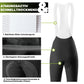 ROCKBROS Culote con tirantes para bicicleta con badana para hombre, Sin costuras Transpirable