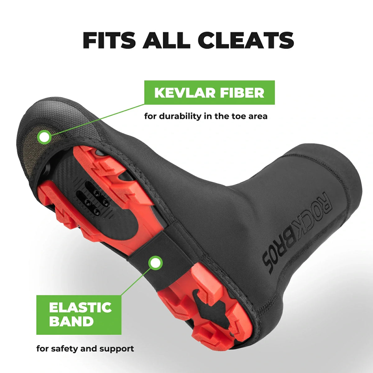 ROCKBROS Cubrezapatillas para Bicicleta Impermeable Shoecover Protección contra el Frío para Ciclismo