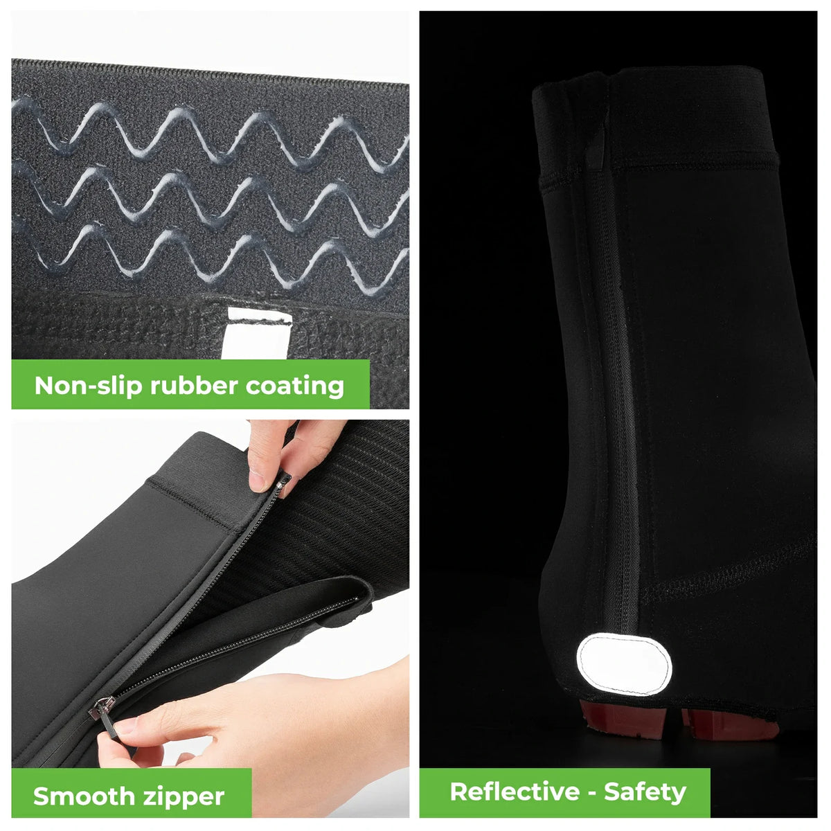 ROCKBROS Cubrezapatillas para Bicicleta Impermeable Shoecover Protección contra el Frío para Ciclismo