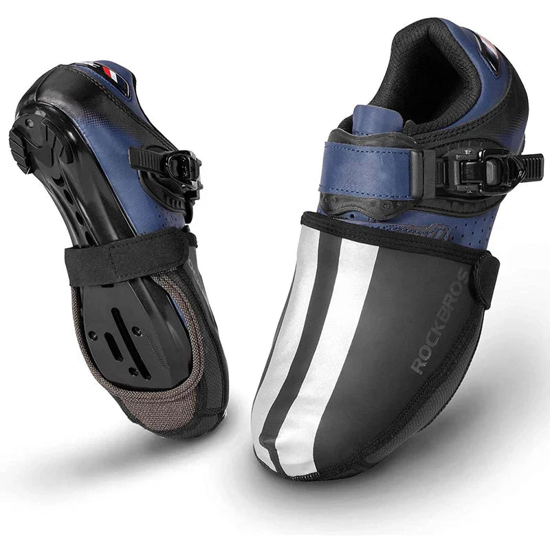 ROCKBROS Cubrezapatillas Bicicleta Impermeables Cubrebotas Cortavientos Reflectantes