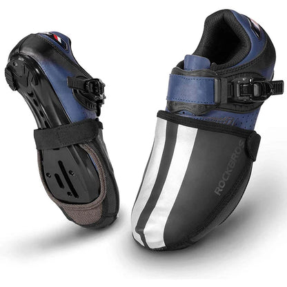 ROCKBROS Cubrezapatillas Bicicleta Impermeables Cubrebotas Cortavientos Reflectantes