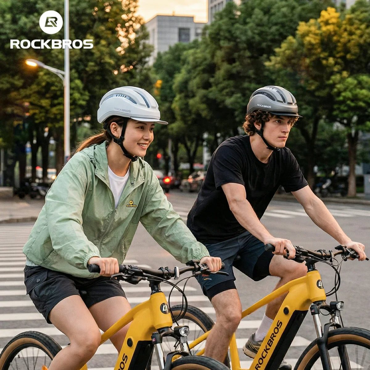 ROCKBROS Urbano Ciclismo Casco de Bicicleta Ligero