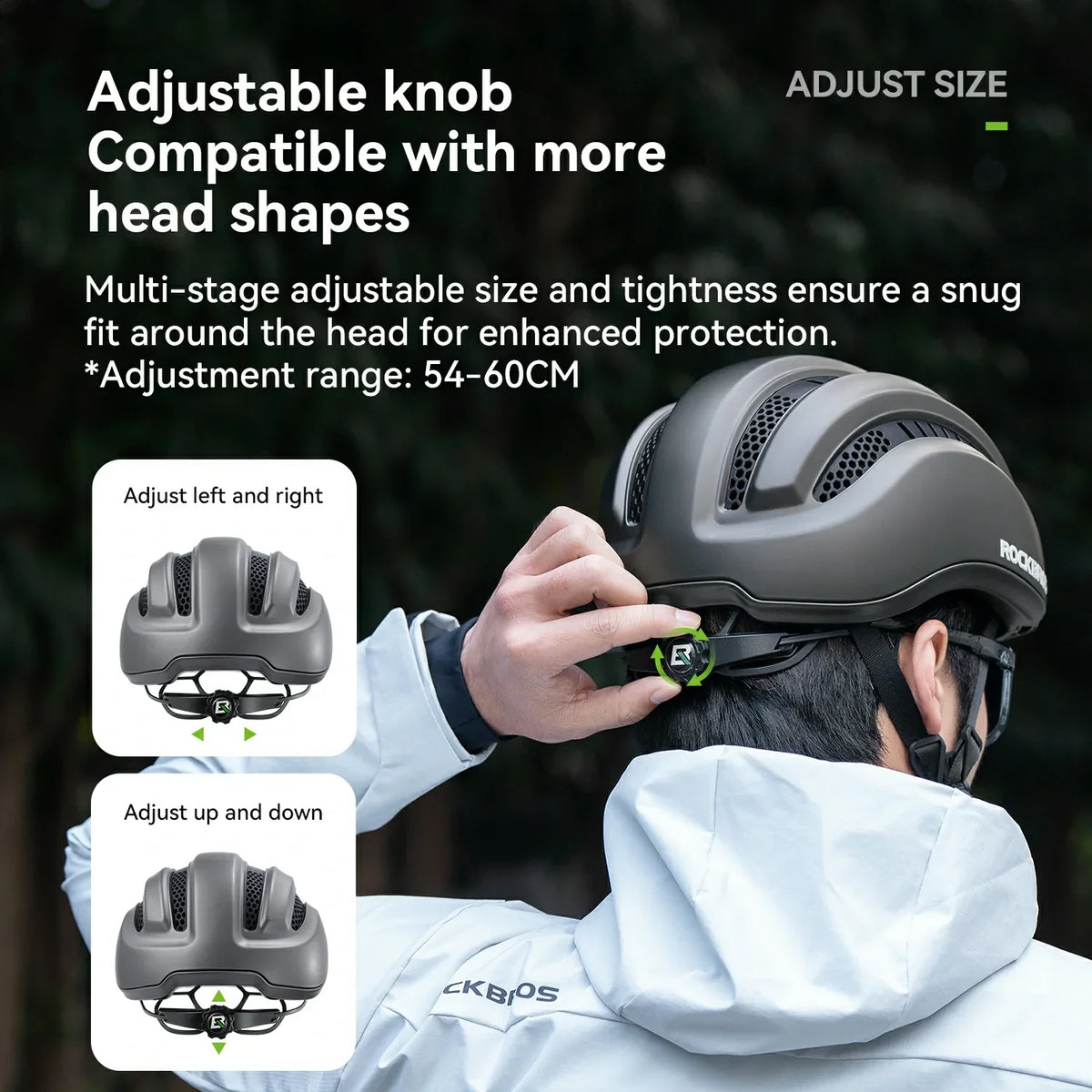 ROCKBROS Urbano Ciclismo Casco de Bicicleta Ligero