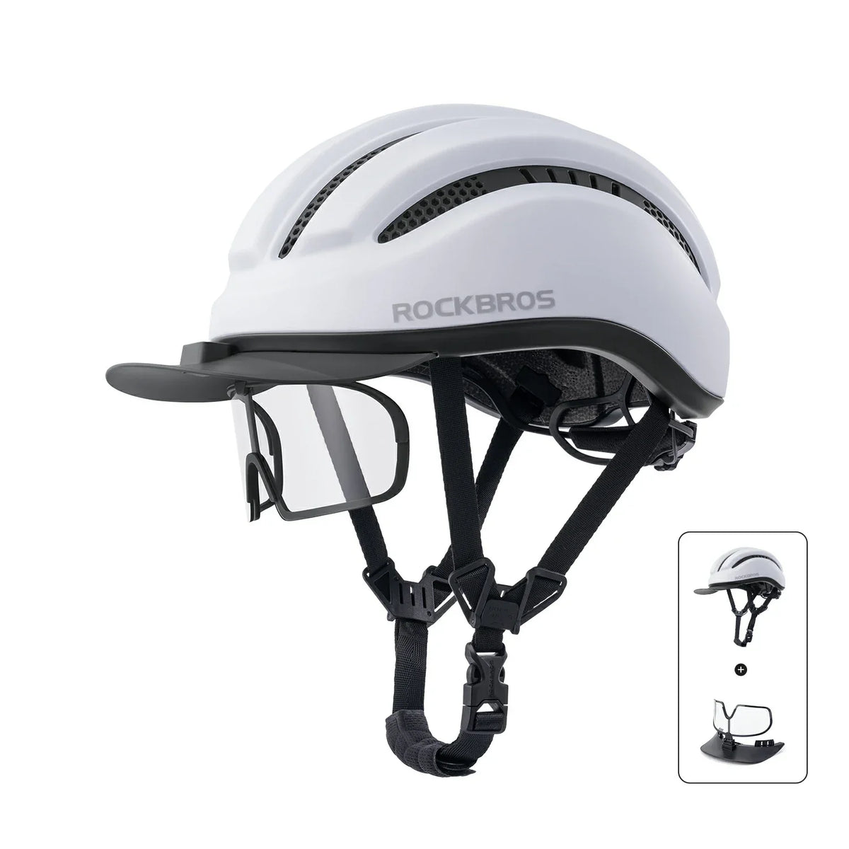 ROCKBROS Urbano Ciclismo Casco de Bicicleta Ligero