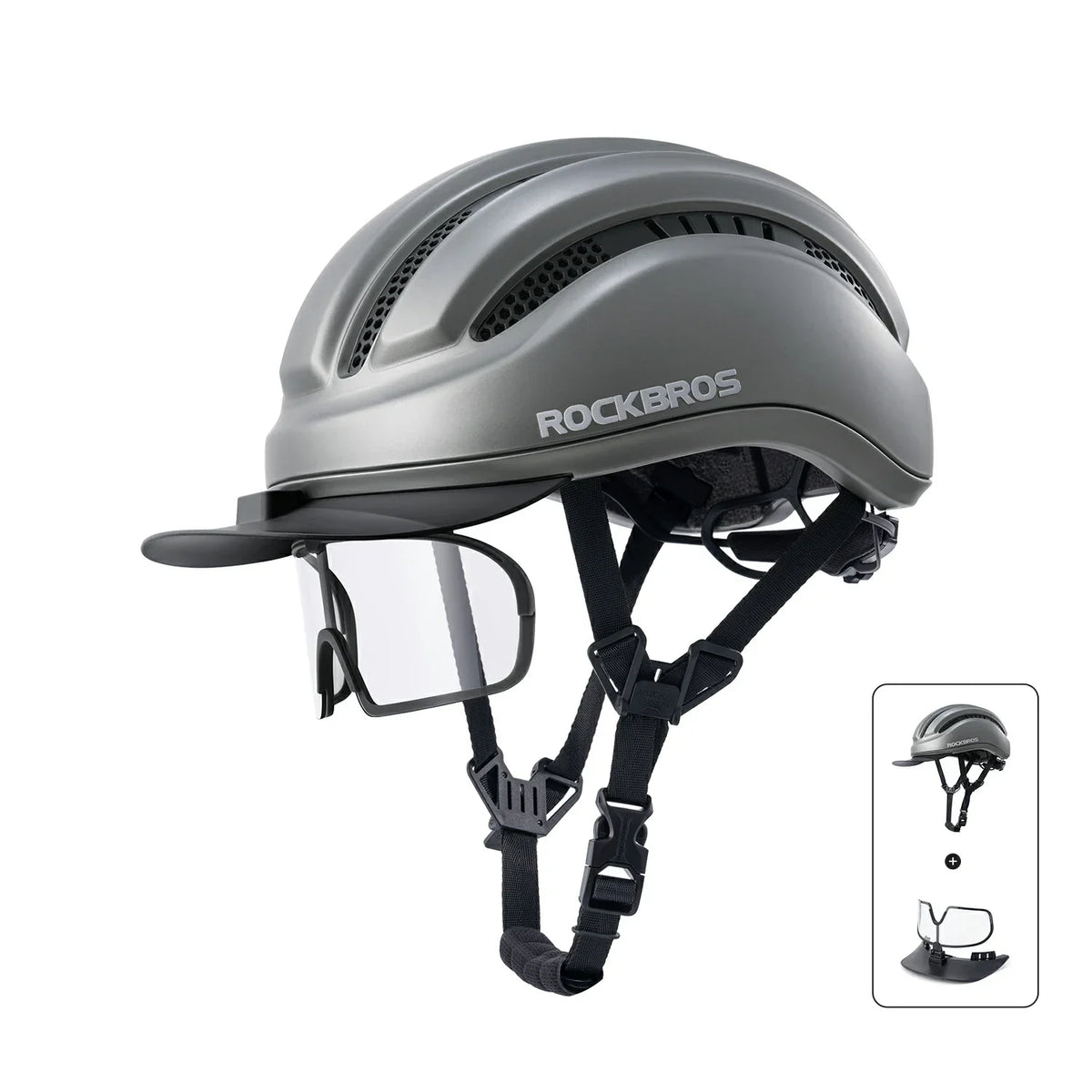 ROCKBROS Urbano Ciclismo Casco de Bicicleta Ligero