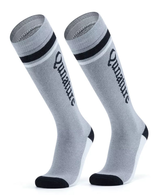 Qunature 1 par de calcetines de esquí, calcetines de esquí unisex para esquí, snowboard, deportes de invierno