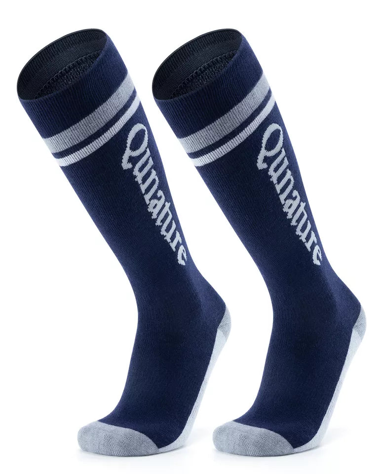 Qunature 1 par de calcetines de esquí, calcetines de esquí unisex para esquí, snowboard, deportes de invierno