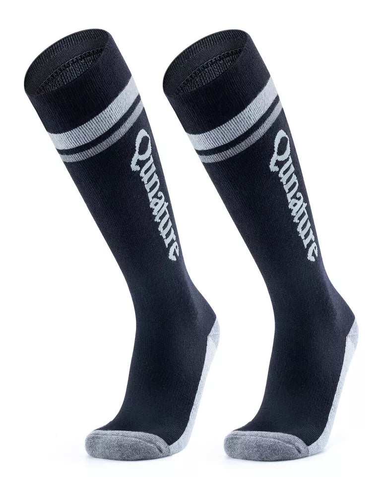 Qunature 1 par de calcetines de esquí, calcetines de esquí unisex para esquí, snowboard, deportes de invierno